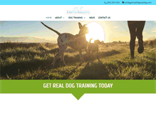 Tablet Screenshot of getrealdogtraining.com